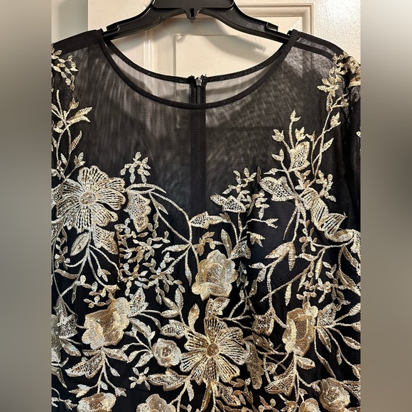 Betsy & Adam Black and Gold Floral Dress/gown
Full length - Picture 2 of 9